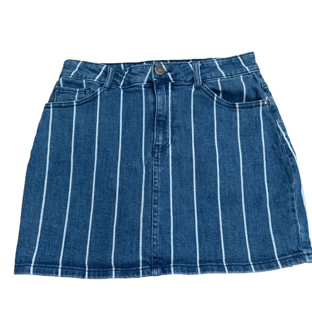Altard State striped denim Jean Skirt Size Medium